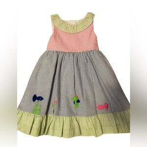 Florence Eiseman Seersucker Sea Theme Dress NWT 4T